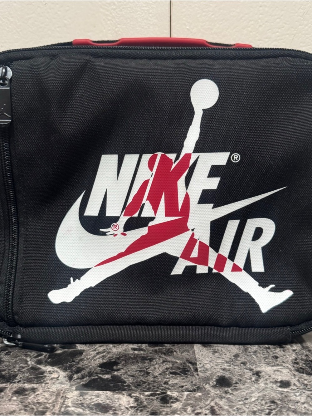 Nike Air Jordan Jumpman Logo Classic lunch bag black & Black Vintage
